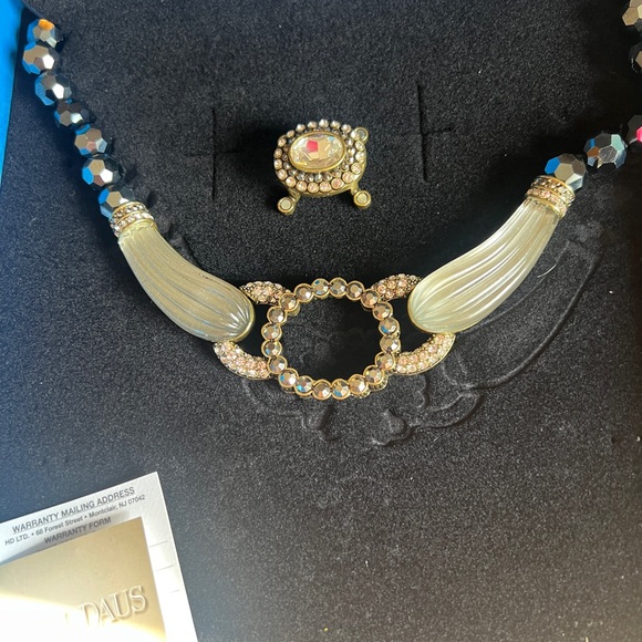 Vtg Heidi Daus "Collector's Edition" 2-in-1 convertible statement necklace NIB - Picture 6 of 6